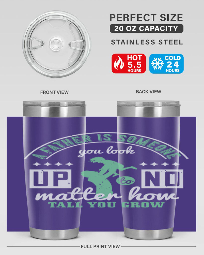 a father is someone 125#- fathers day- Tumbler