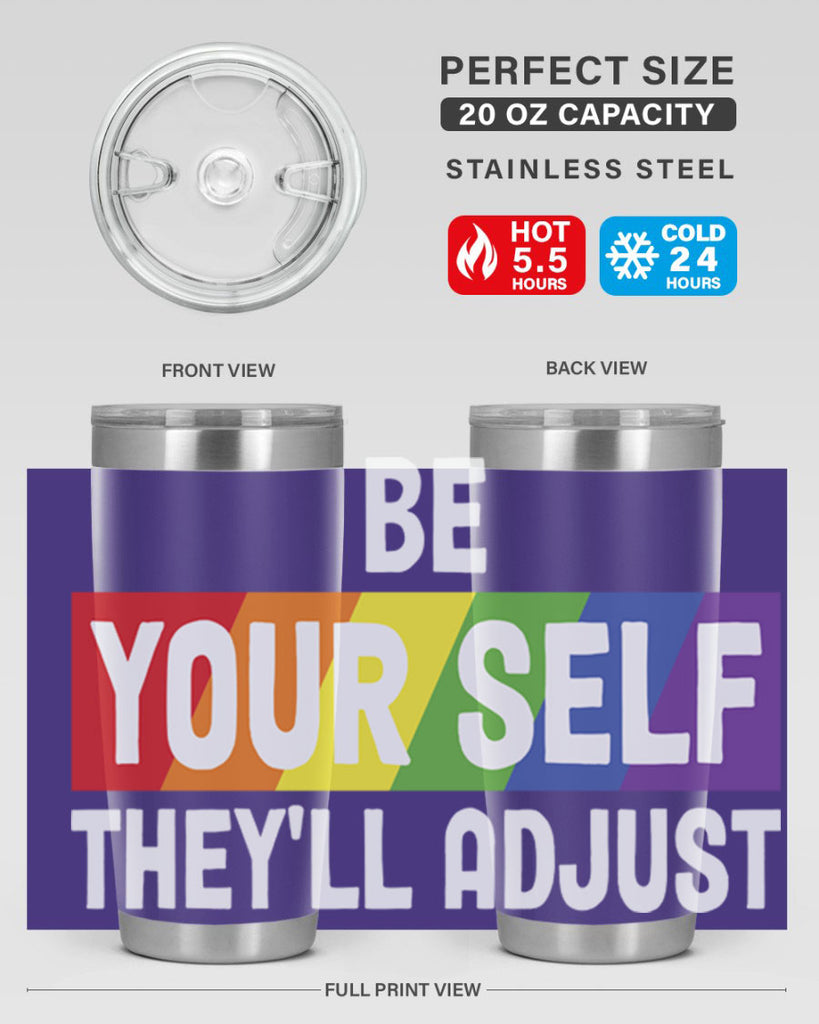 be yourself theyll adjust rainbow lgbt 160#- lgbt- Tumbler