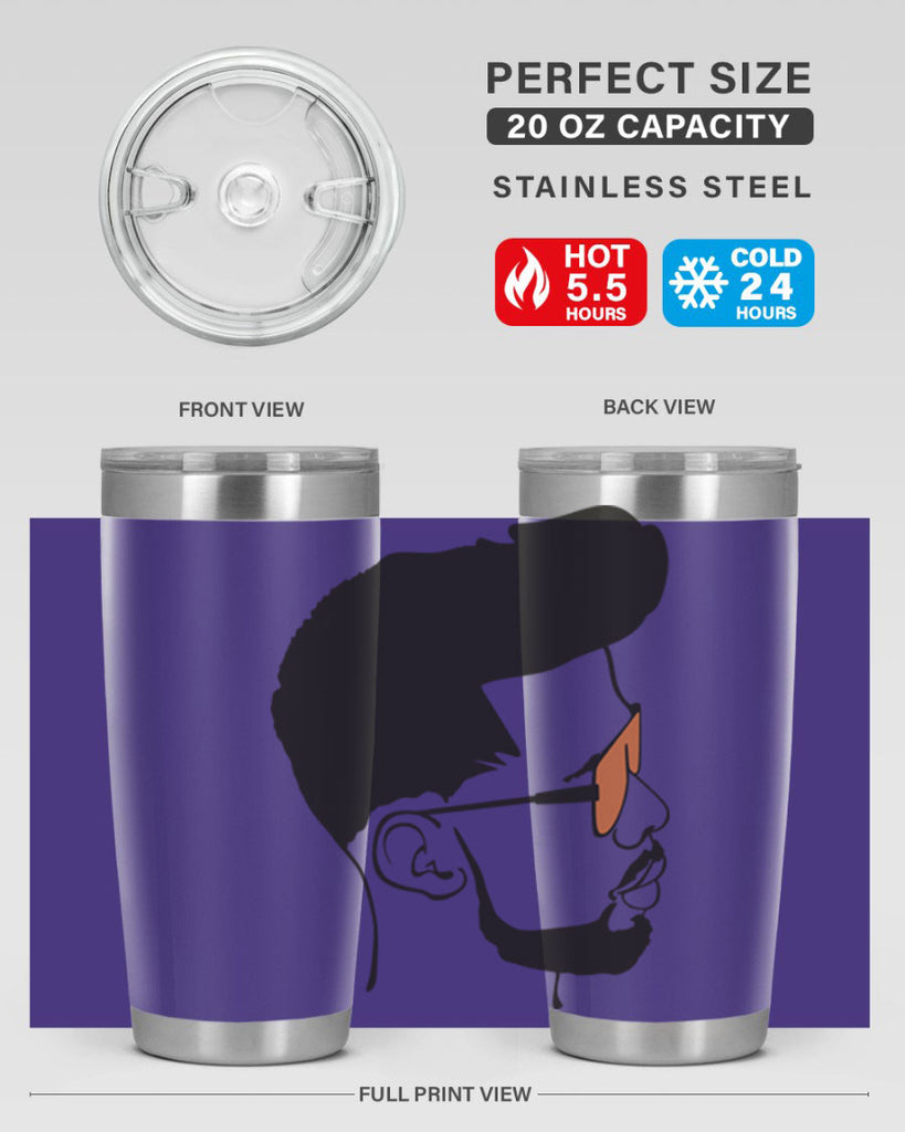 beardman 50#- black men - boys- tumbler