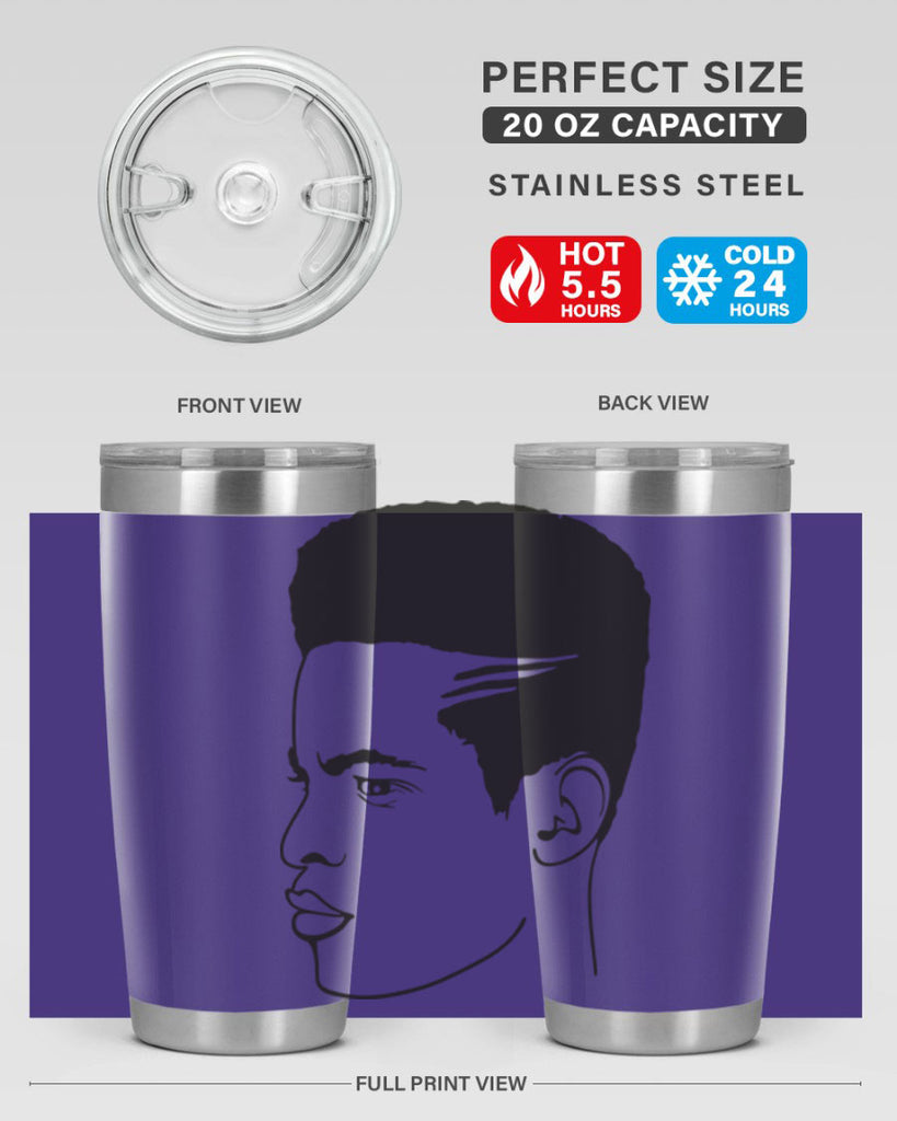 beardman 61#- black men - boys- tumbler
