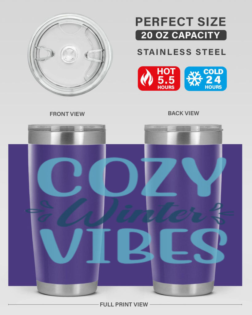 cozy winter vibes 65#- winter- Tumbler