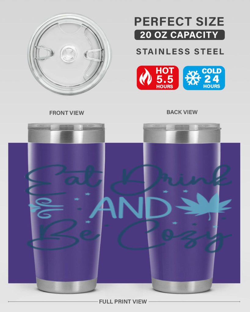 eat drink and be cozy 98#- winter- Tumbler