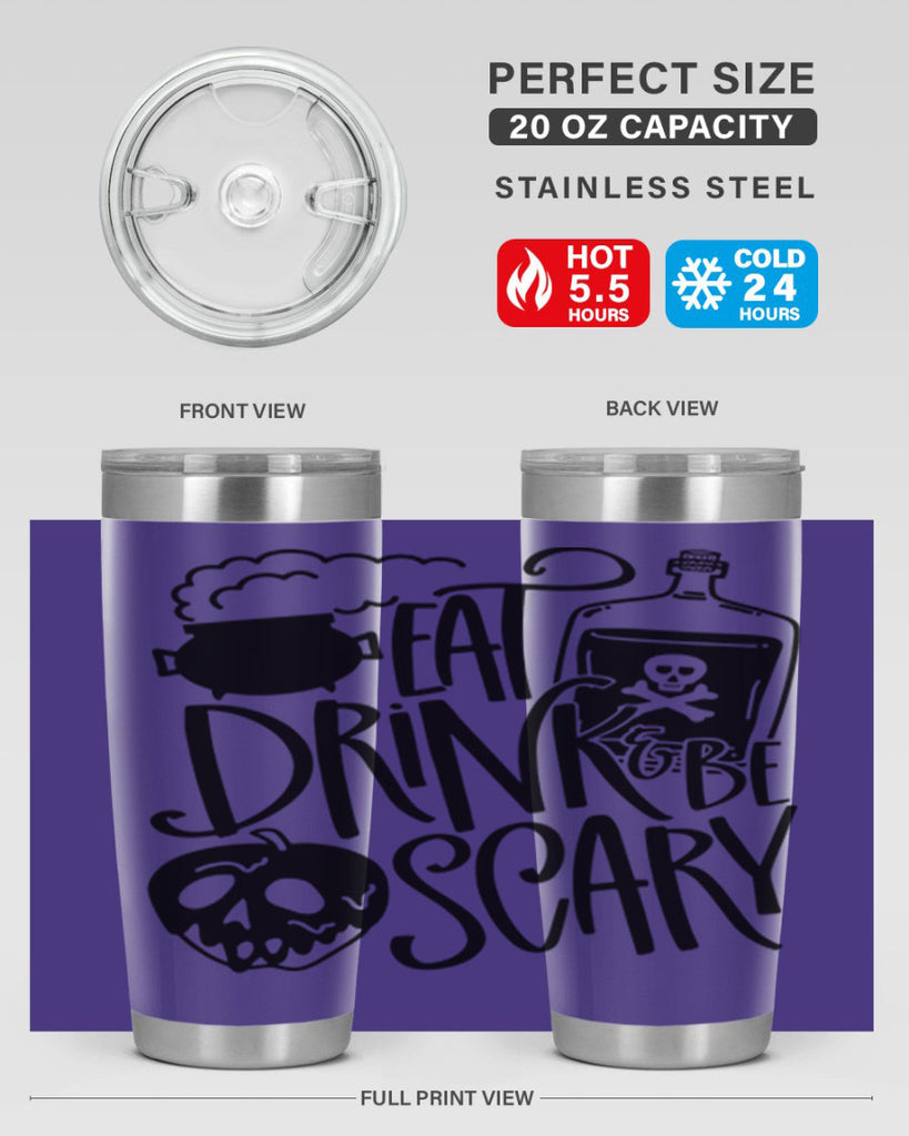 eat drink be scary 78#- halloween- Tumbler