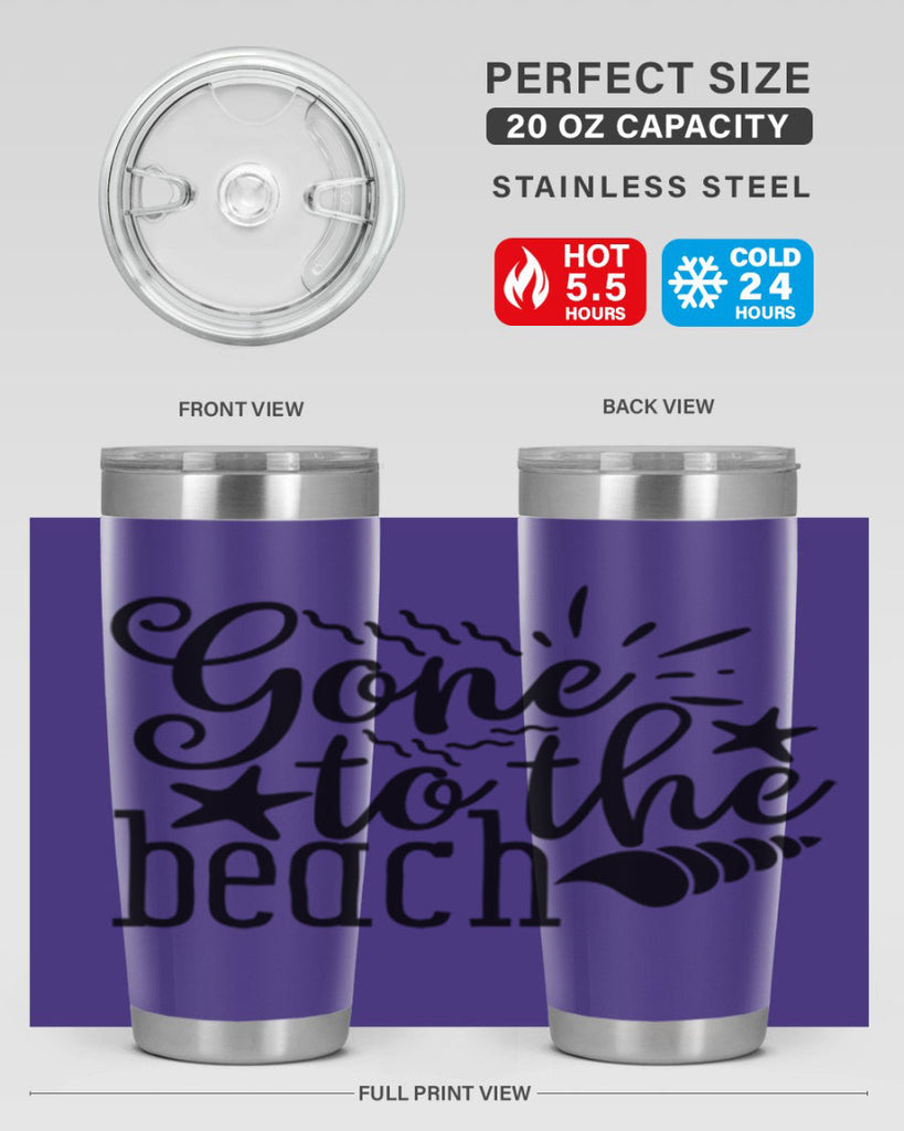 gone to the beach Style 100#- summer- Tumbler