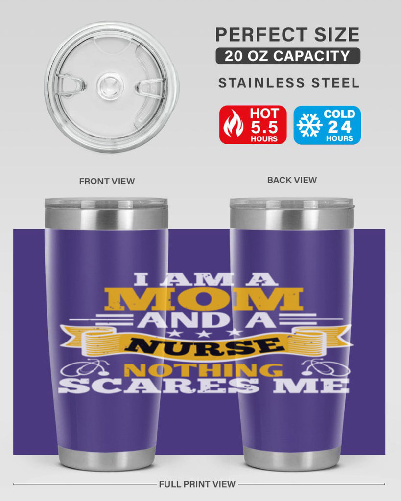 i am amom and a nurse Style 396#- nurse- tumbler