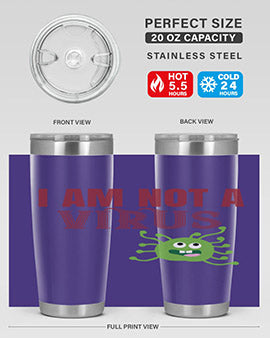 i am not a virus Style 36#- corona virus- Tumbler