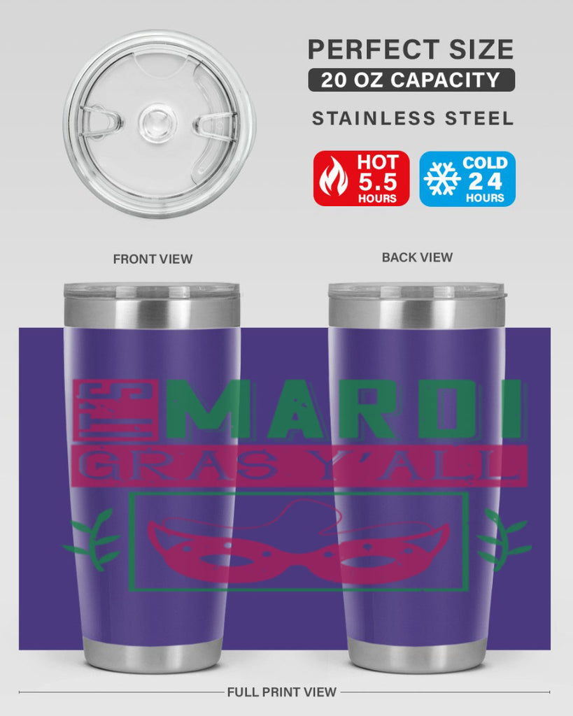 it’s mardi gras y’all 60#- mardi gras- Tumbler