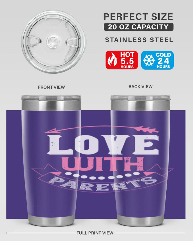 love with parents 43#- valentines day- Tumbler