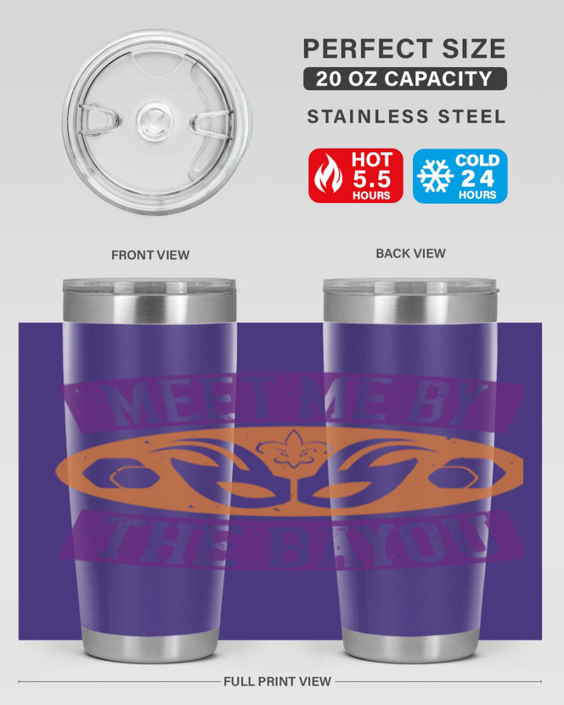 meet me by the bayou 45#- mardi gras- Tumbler