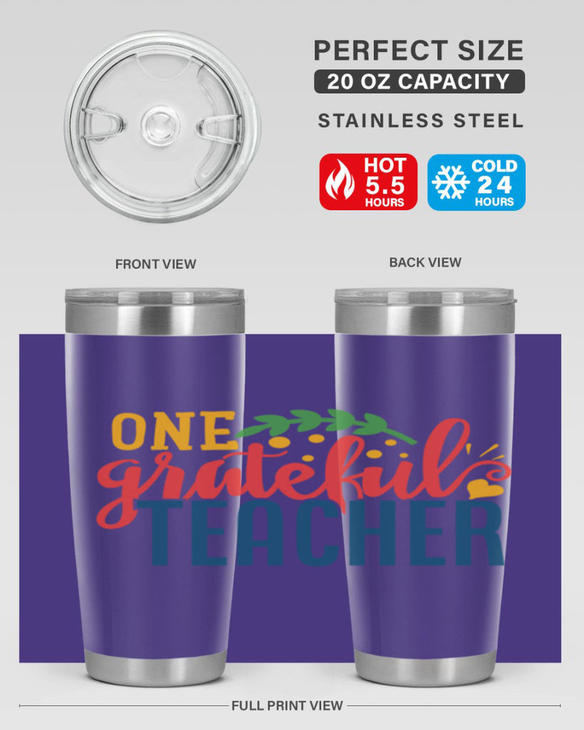 one grateful teacher Style 167#- teacher- tumbler