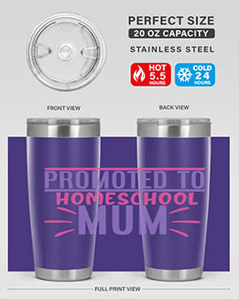 promoted to homeschool mum Style 48#- corona virus- Tumbler
