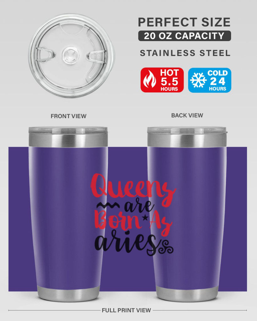 queens Are Born As Aries 384#- zodiac- Tumbler