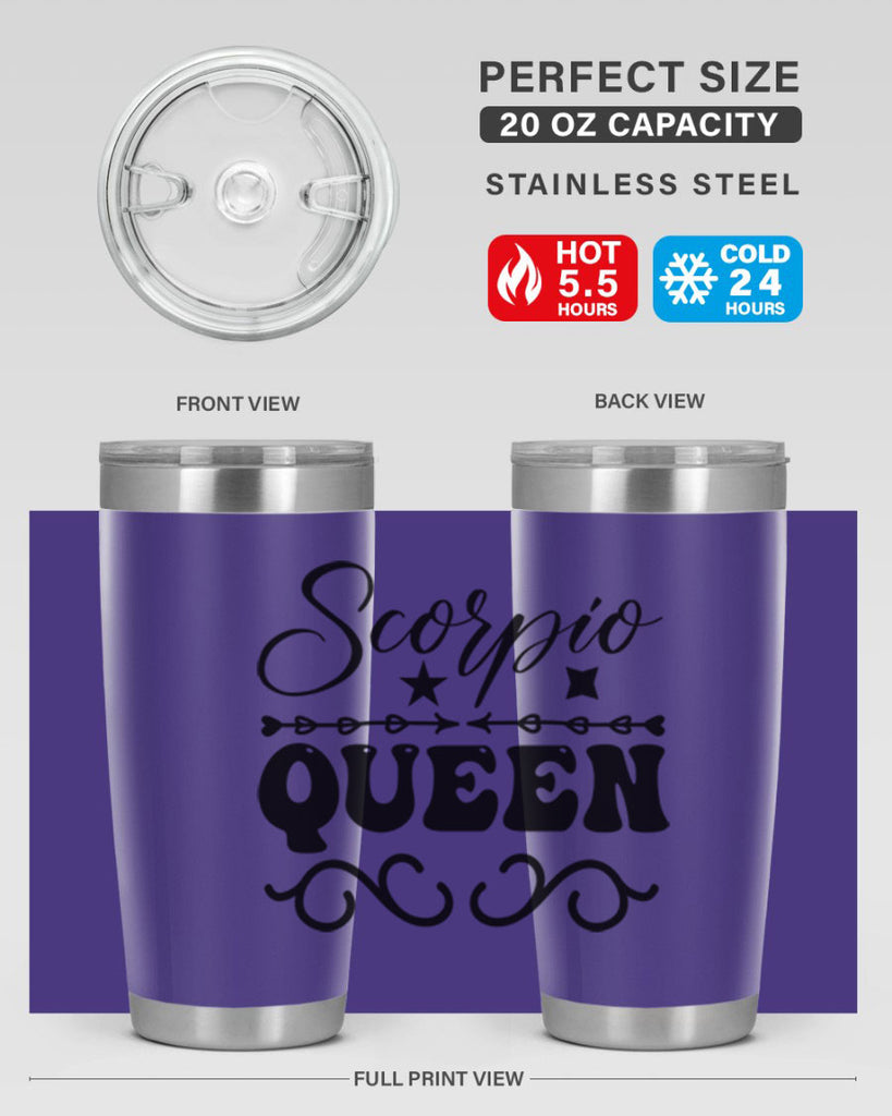 scorpio queen 447#- zodiac- Tumbler