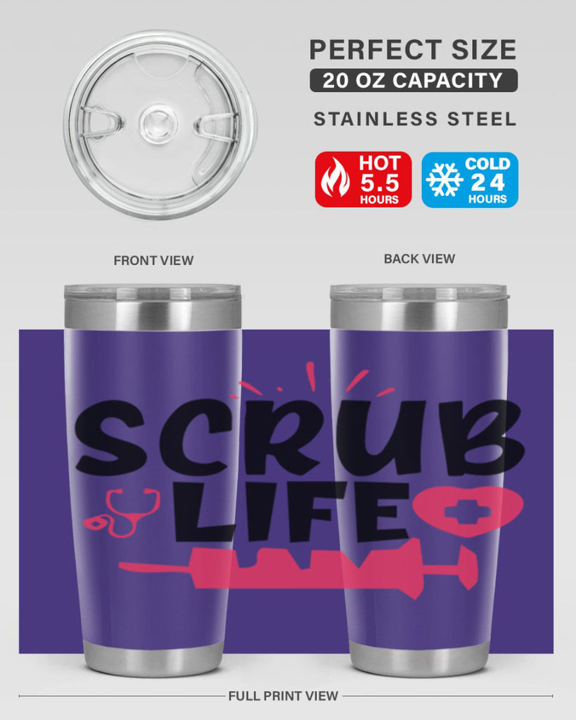 scrub life Style 352#- nurse- tumbler