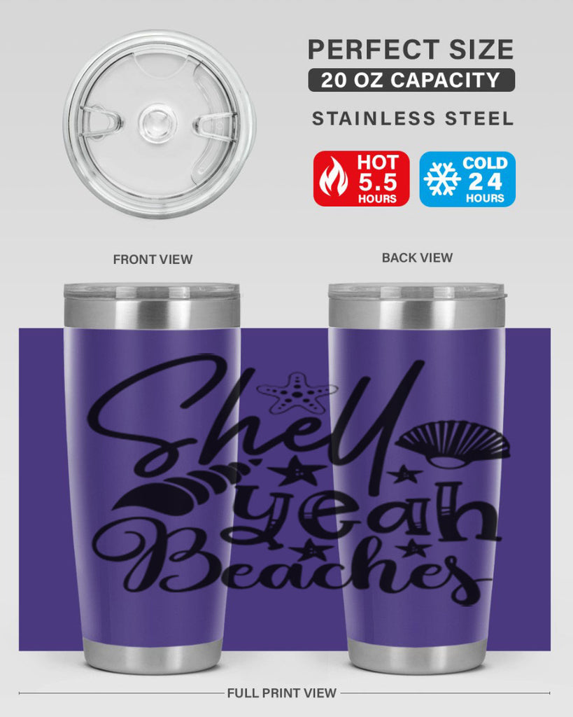 shell yeah beaches Style 75#- summer- Tumbler
