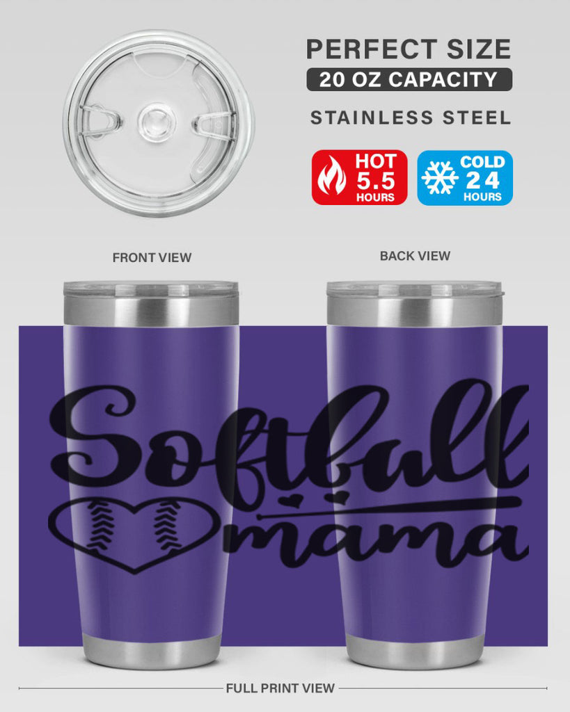 softball mama 2274#- softball- Tumbler