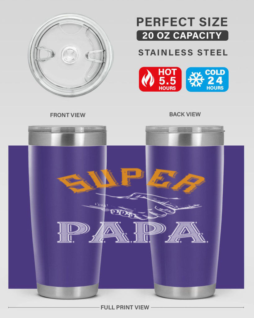 super papa 8#- grandpa - papa- Tumbler