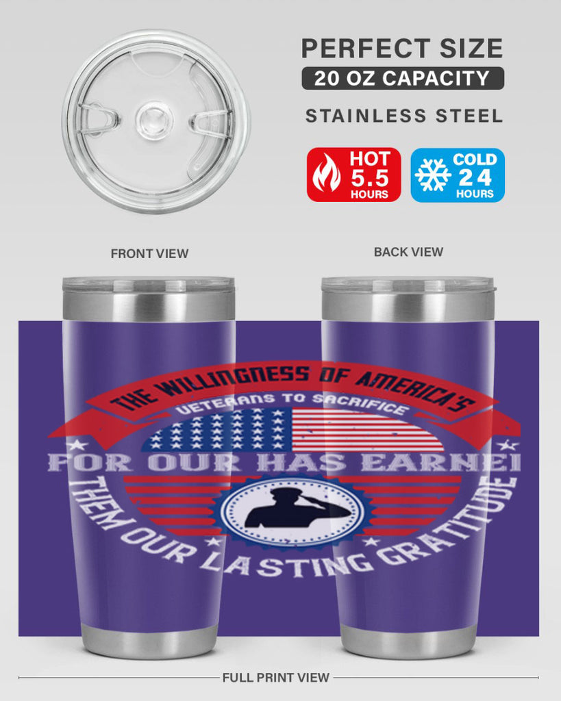 the willingness of americas 88#- Veterns Day- Tumbler