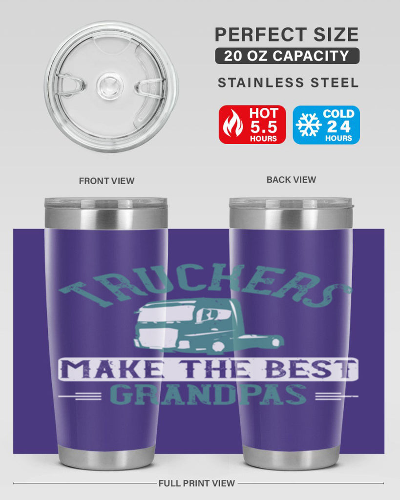 truckers make the best grandpas Style 12#- truck driver- tumbler