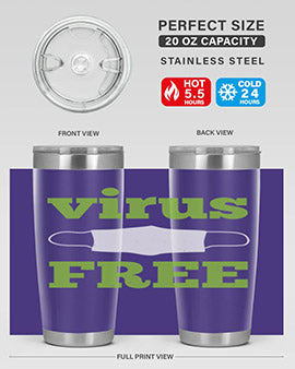 virus free Style 20#- corona virus- Tumbler