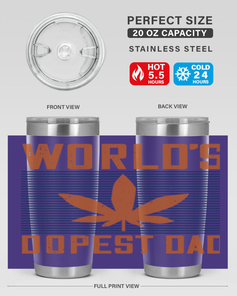 worlds dopest dad 148#- fathers day- Tumbler