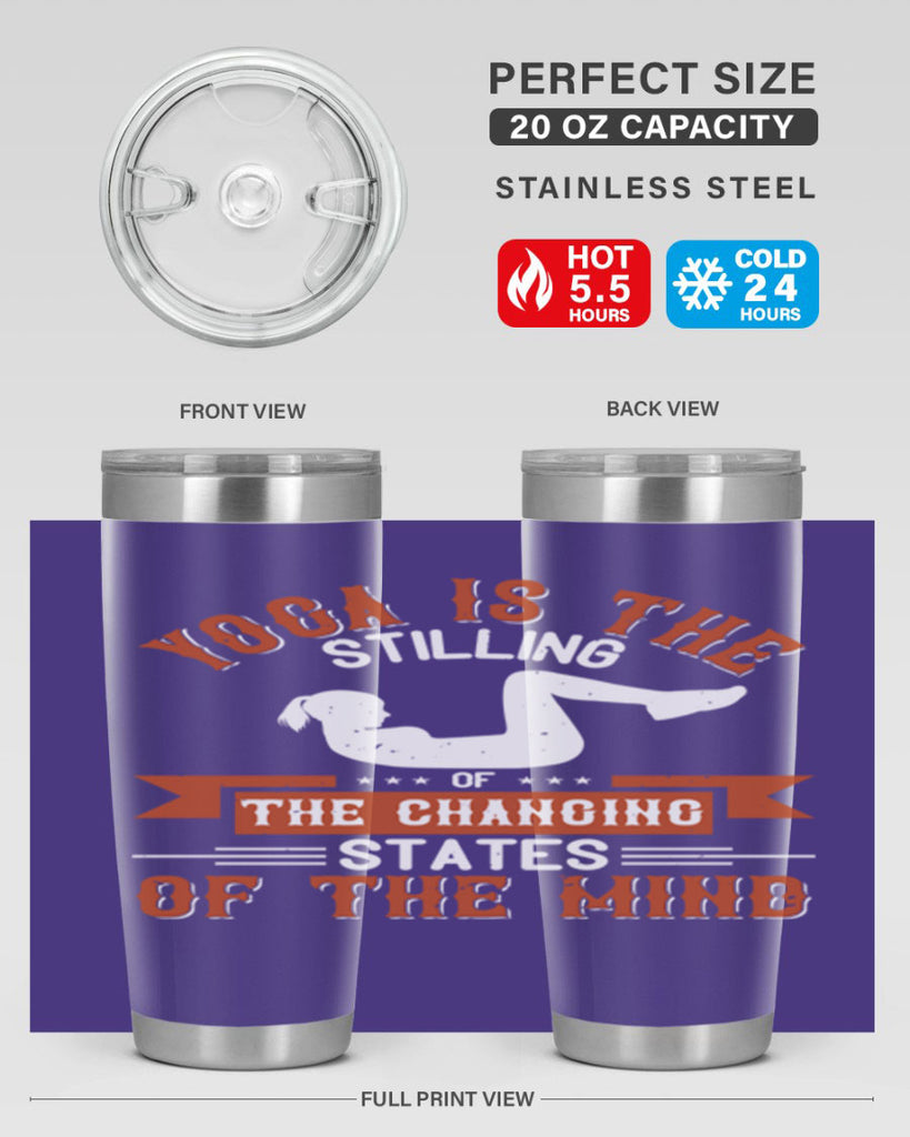 yoga is the stilling of the changing states of the mind 12#- yoga- Tumbler