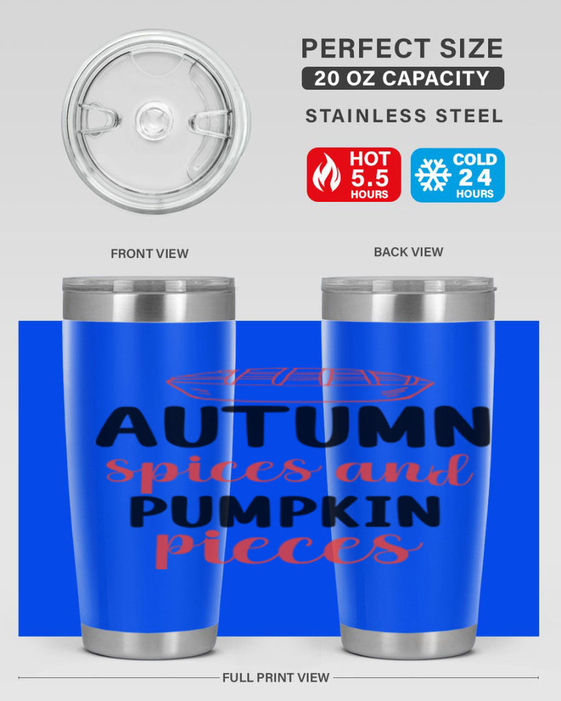 Autumn spices and pumpkin pieces 32#- fall- Tumbler