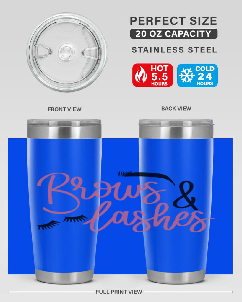 Brows Lashes Style 122#- make up- Tumbler