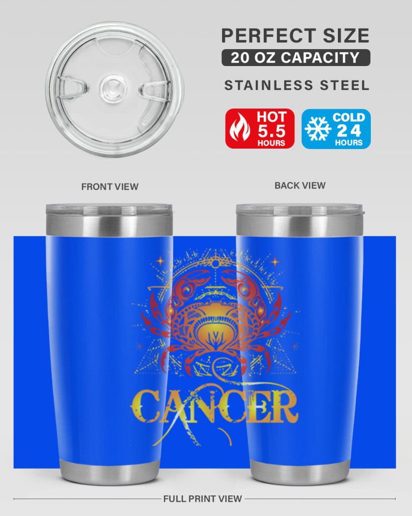 Cancer 163#- zodiac- Tumbler