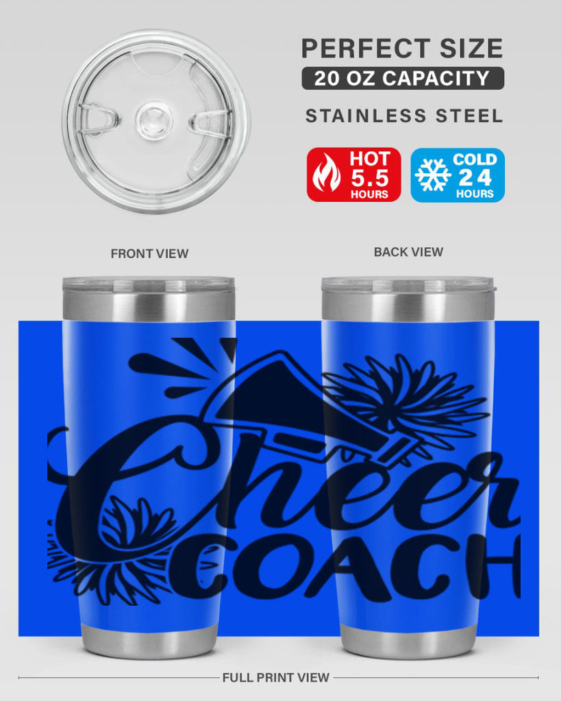 Cheer coach 1392#- cheer- Tumbler