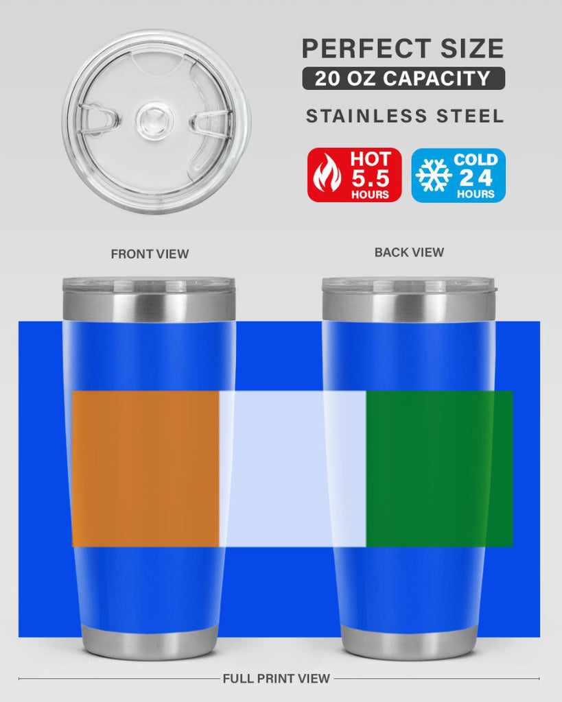 Cote dIvoire 156#- world flags- Tumbler