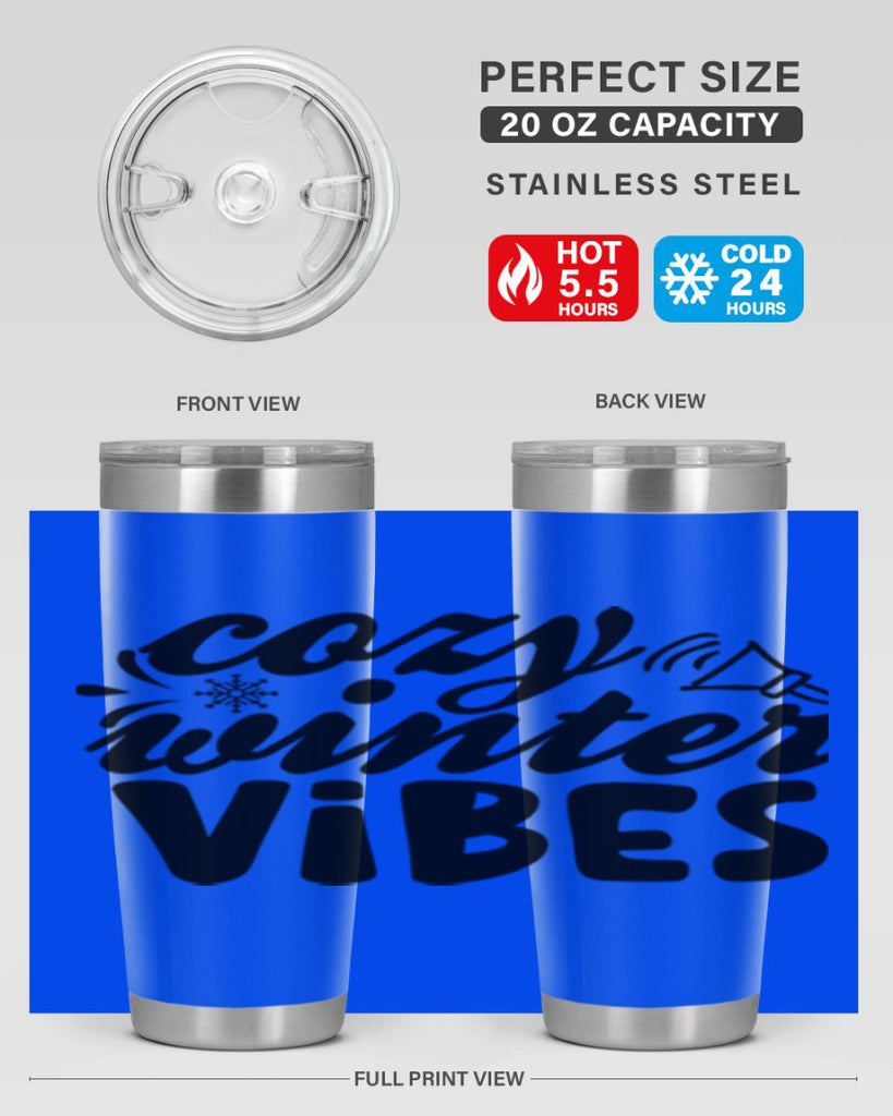 Cozy Winter Vibes 67#- winter- Tumbler