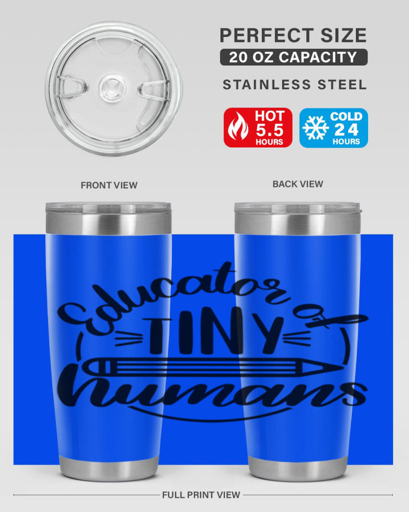 Educator Of Tiny Humans Style 76#- teacher- tumbler