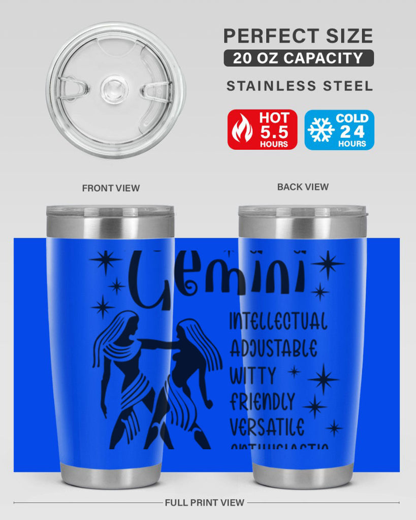 Gemini 217#- zodiac- Tumbler