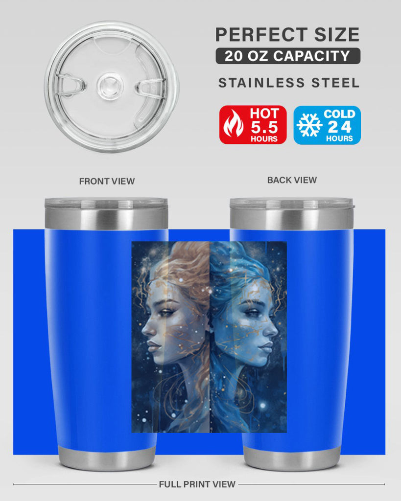 Gemini 56#- zodiac- Tumbler