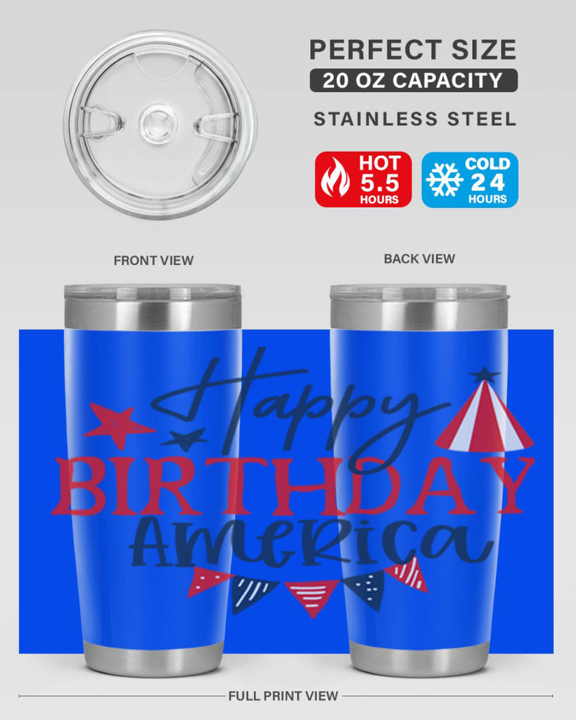 Happy Birthday america Style 30#- Fourt Of July- Tumbler