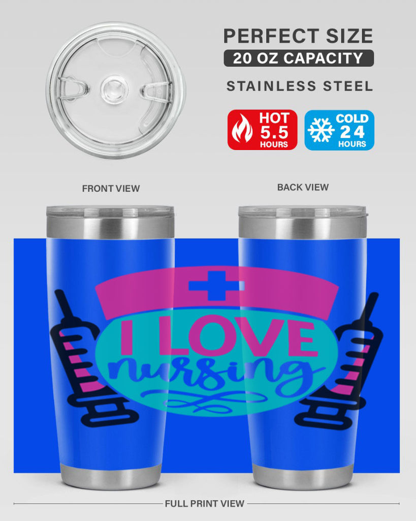 I Love Nursing Style Style 172#- nurse- tumbler