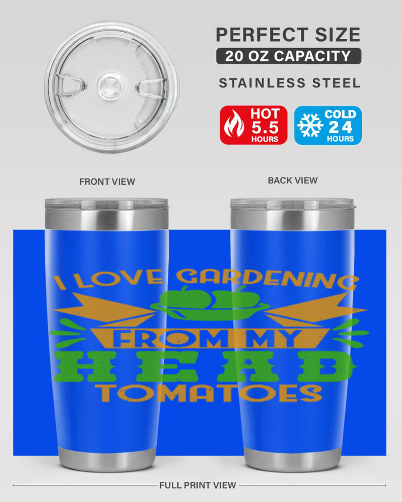 I love gardening from my head tomatoes 54#- farming and gardening- Tumbler