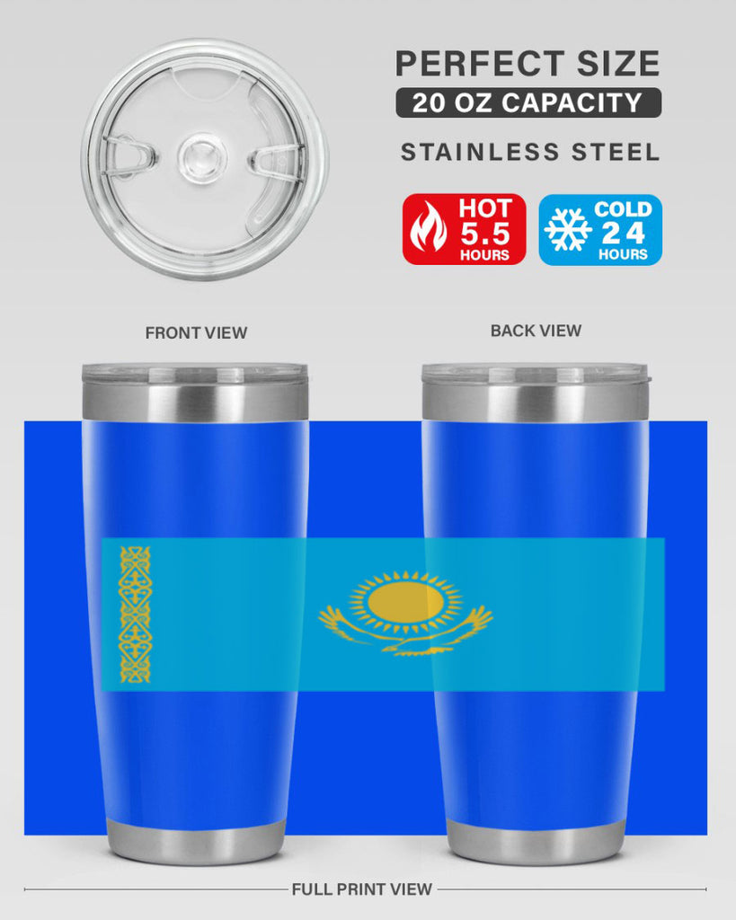 Kazakhstan 111#- world flags- Tumbler