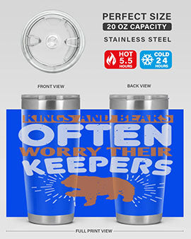 Kings and Bears often worry their Keepers 66#- Bears- Tumbler