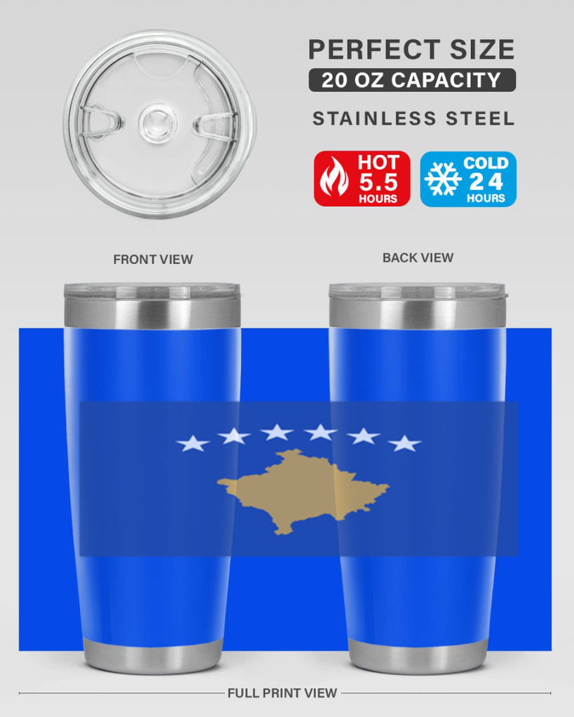 Kosovo 108#- world flags- Tumbler