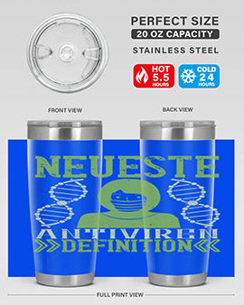 Neueste Antiviren Definition Style 28#- corona virus- Tumbler