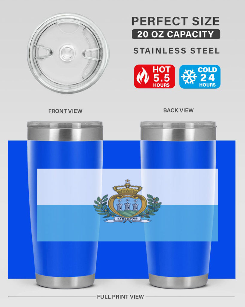 San Marino 48#- world flags- Tumbler
