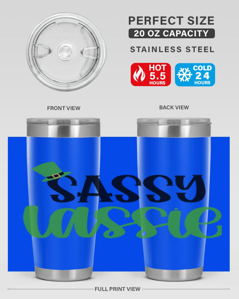 Sassy Iassie Style 34#- St Patricks Day- Tumbler
