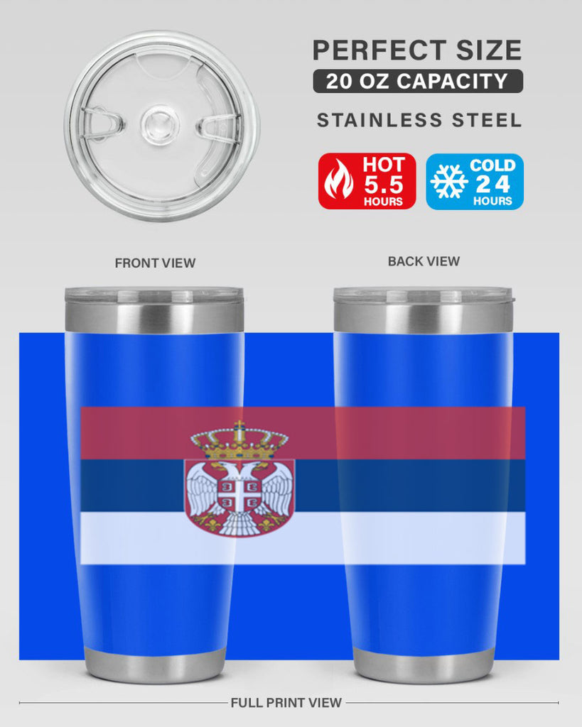 Serbia 44#- world flags- Tumbler