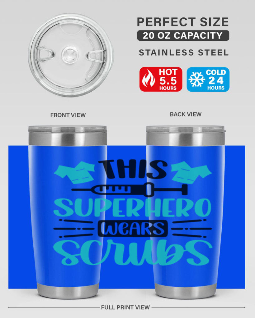 This Superhero Wears Style Style 18#- nurse- tumbler