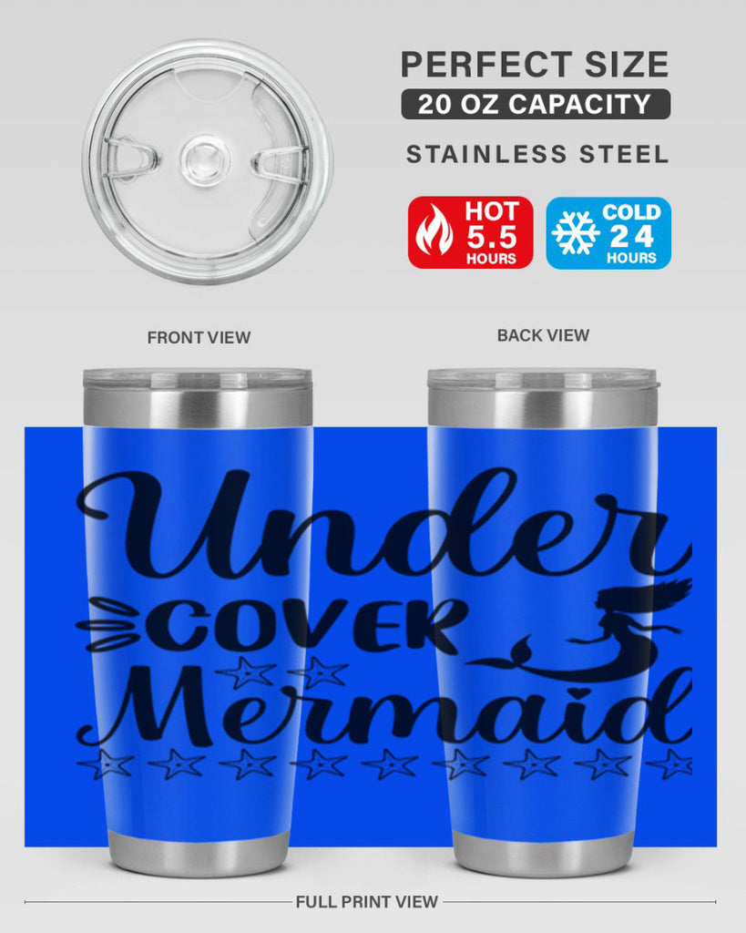 Under cover mermaid 650#- mermaid- Tumbler