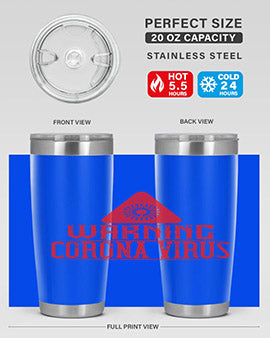 Warning corona virus one Style 18#- corona virus- Tumbler