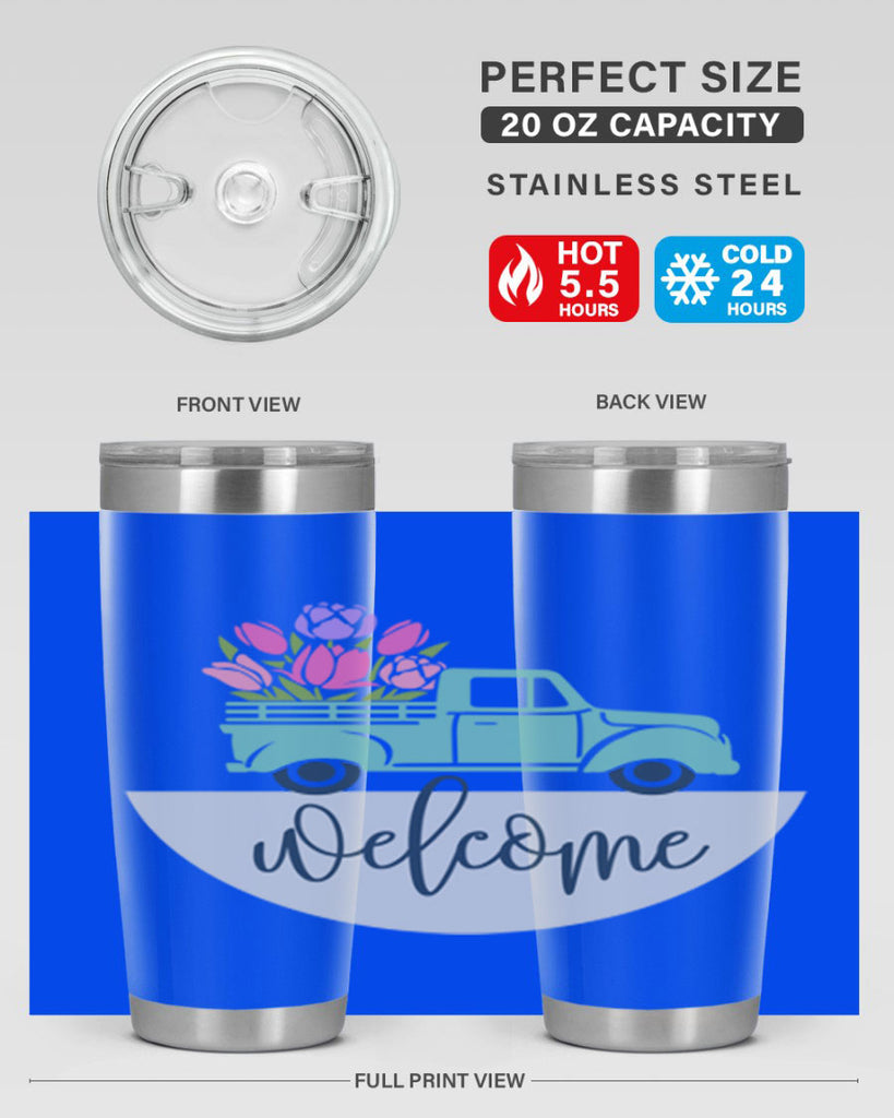 Welcome spring truck579#- spring- Tumbler