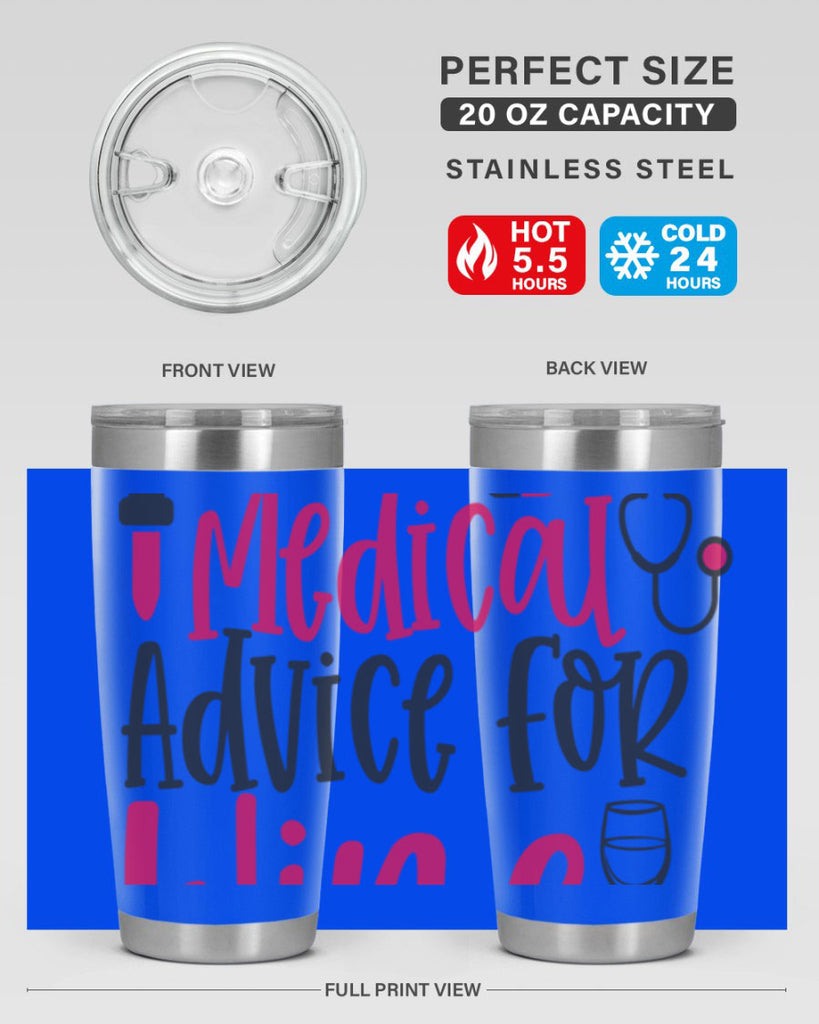 Will Trade Medical Advice for Wine Style Style 9#- nurse- tumbler